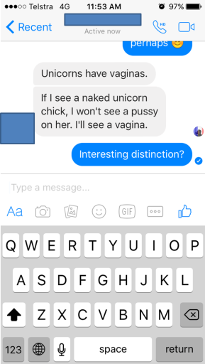 Silent Disco's Fearless Leader's Assessment of Unicorn Anatomy.